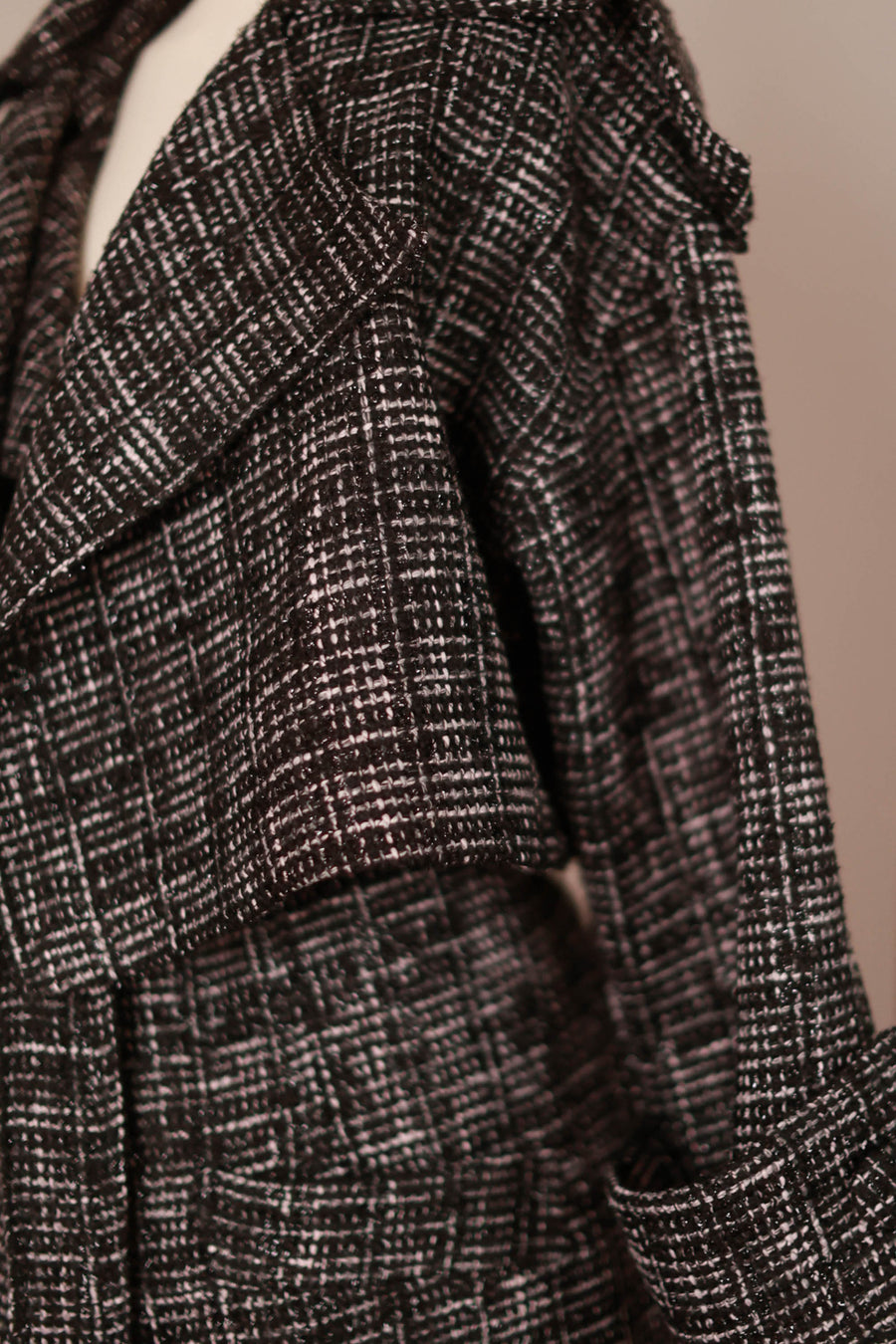 French Trench in Dappled Tweed