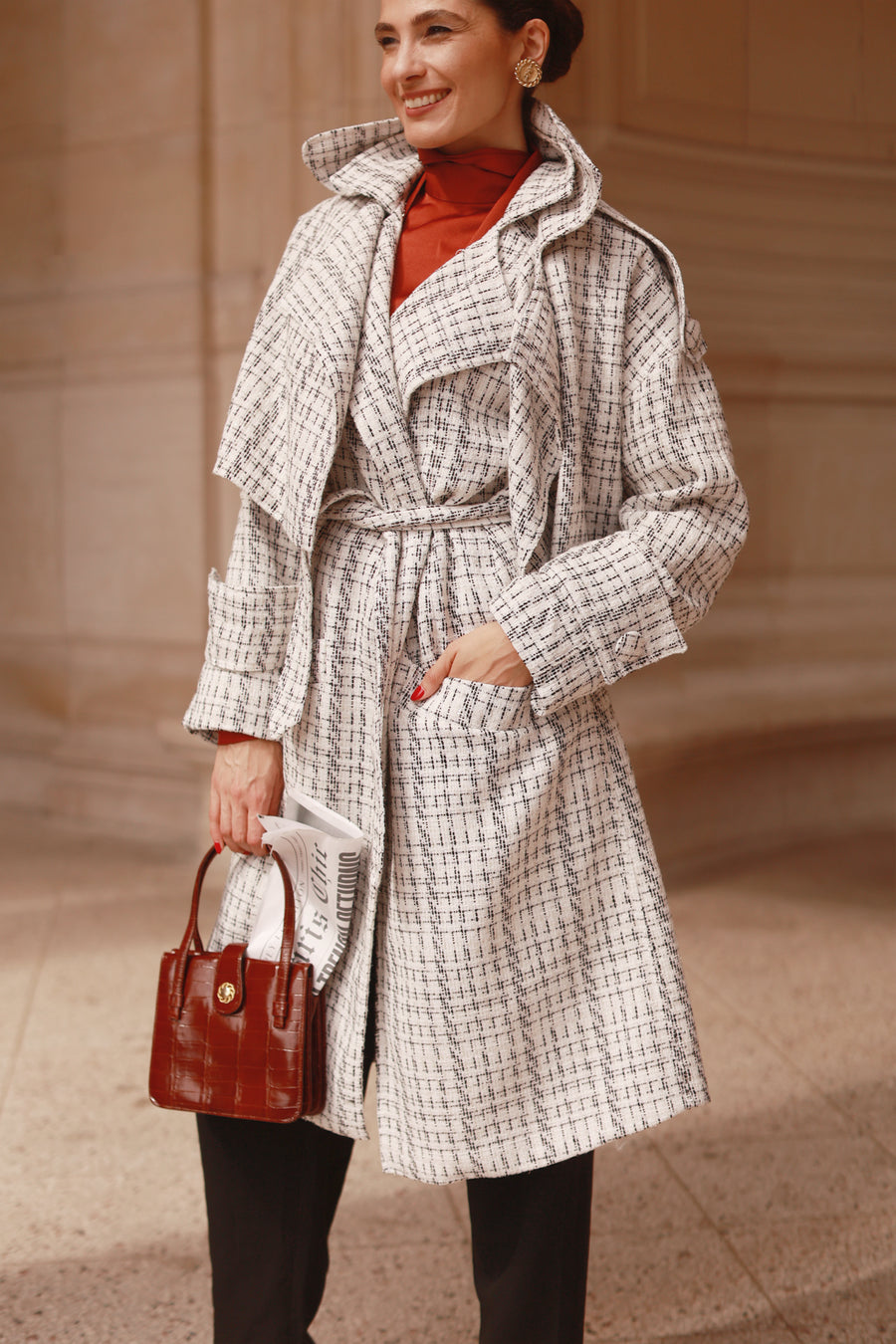 75002 Tweed French Trench