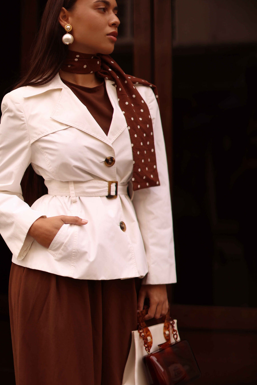 Pierre Cardin White Trench
