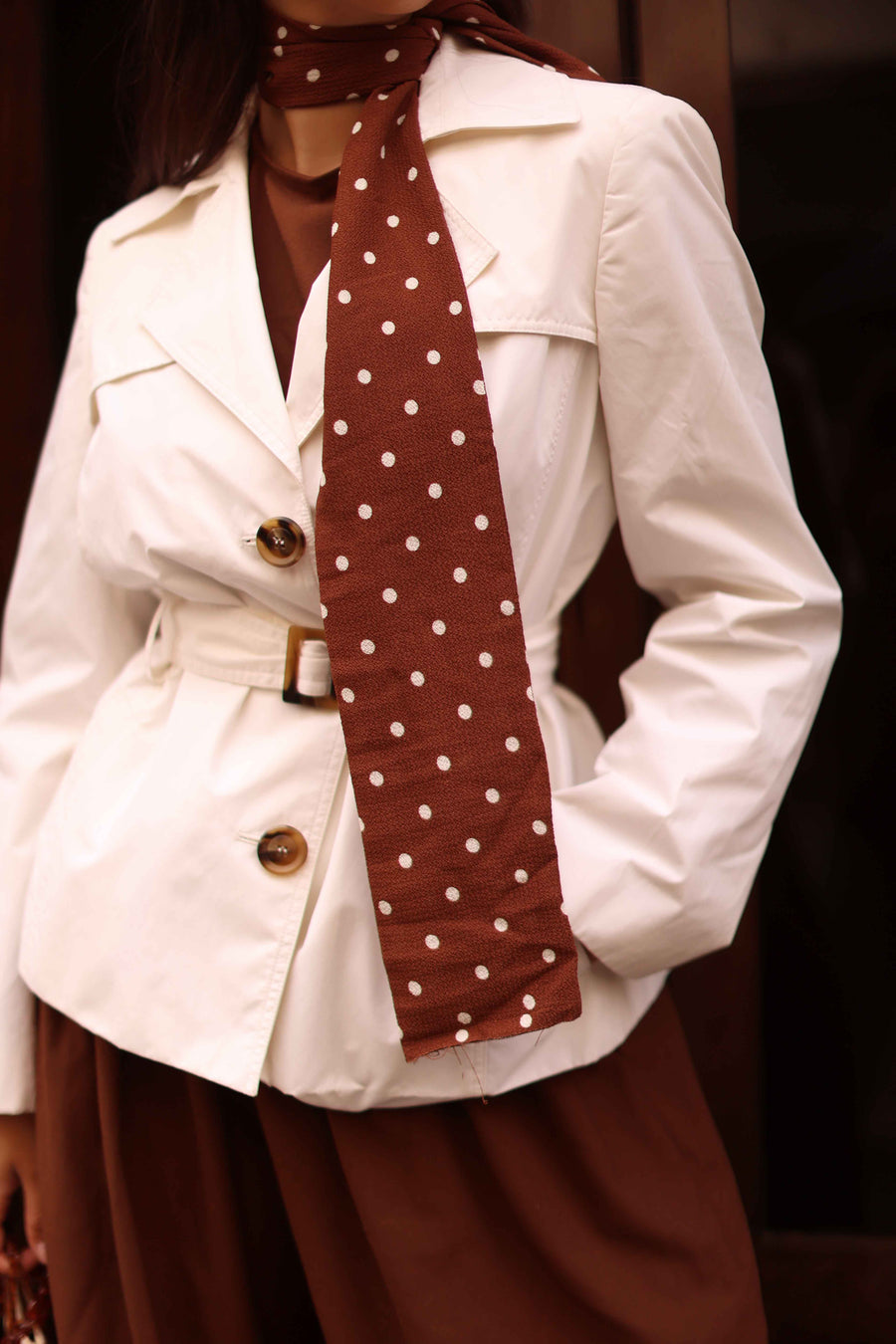 Pierre Cardin White Trench