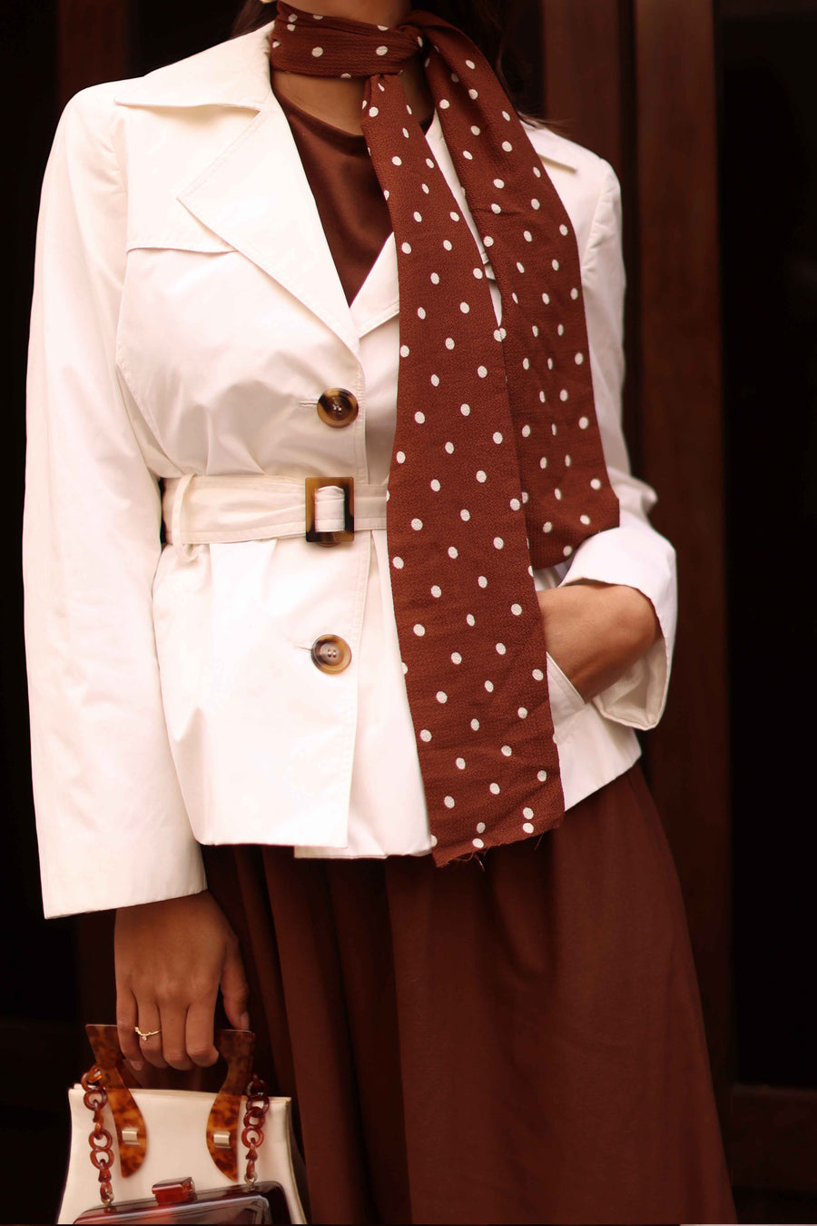 Pierre Cardin White Trench