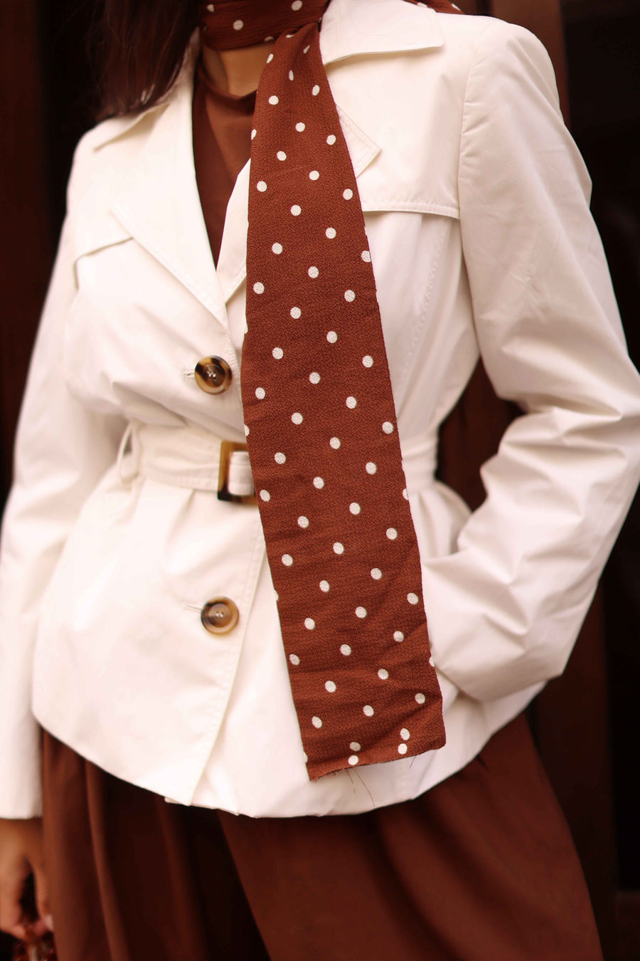 Pierre Cardin White Trench