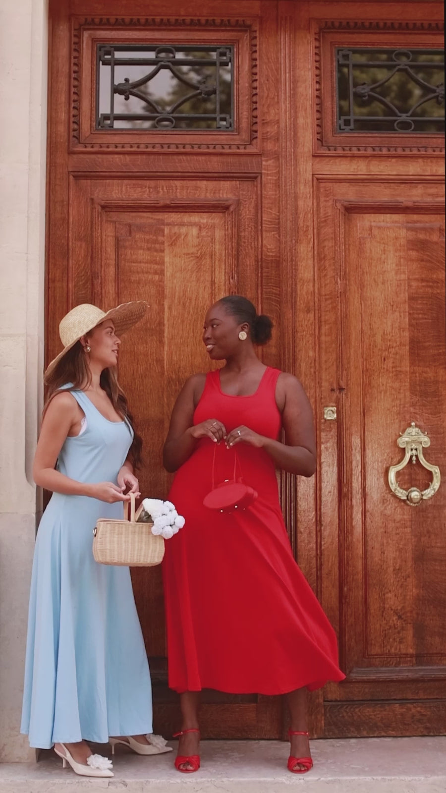 Red Summer Swing Dress