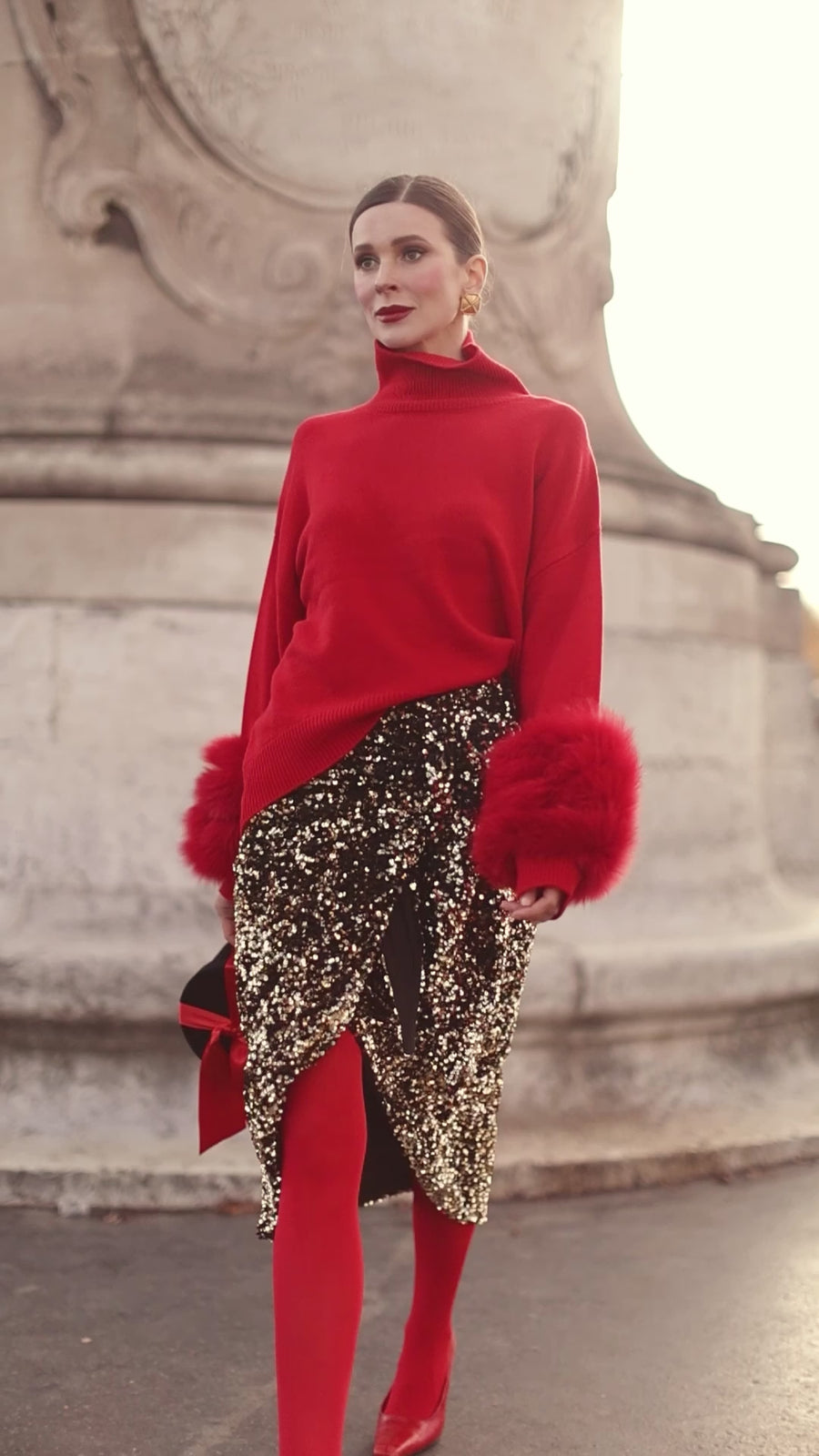 Red Montaigne Sweater