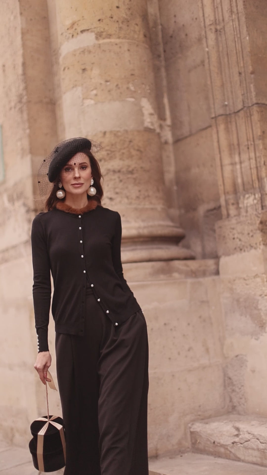 Pearl & Fur Cardigan