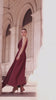 Burgundy Draped Dress