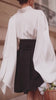 Black Tailored Wrap Shorts