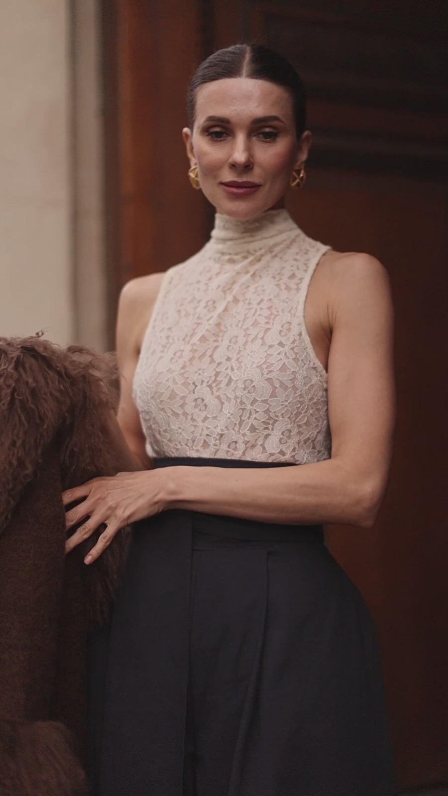 Marquise White Lace Blouse