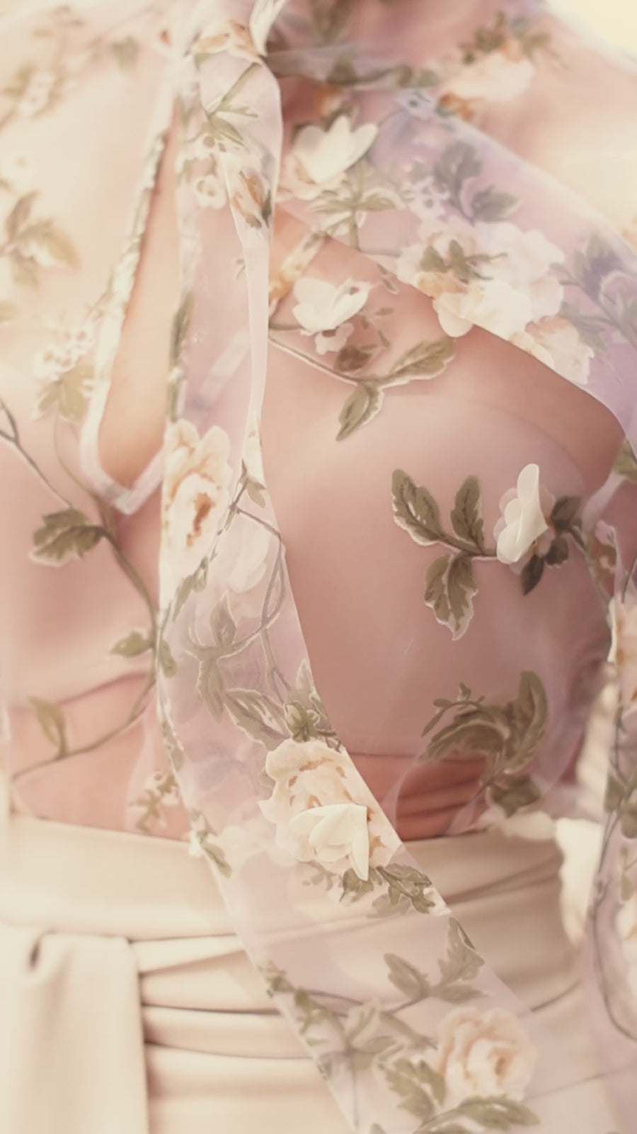 Cream Bouquet Rococo Blouse