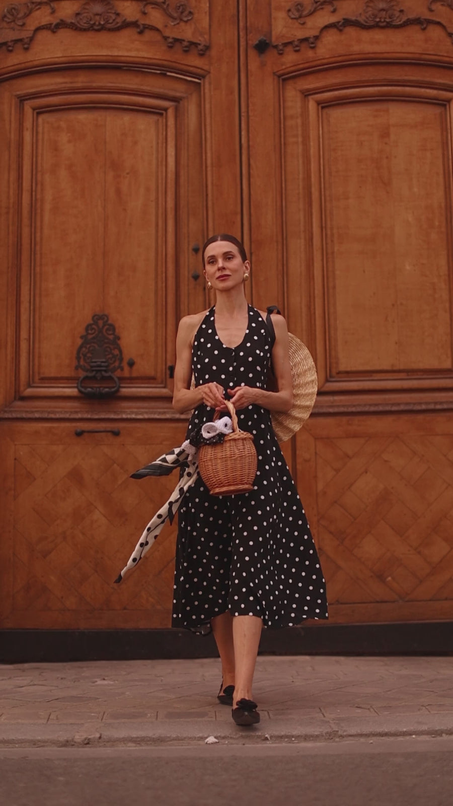 Polka Dot Halter Dress