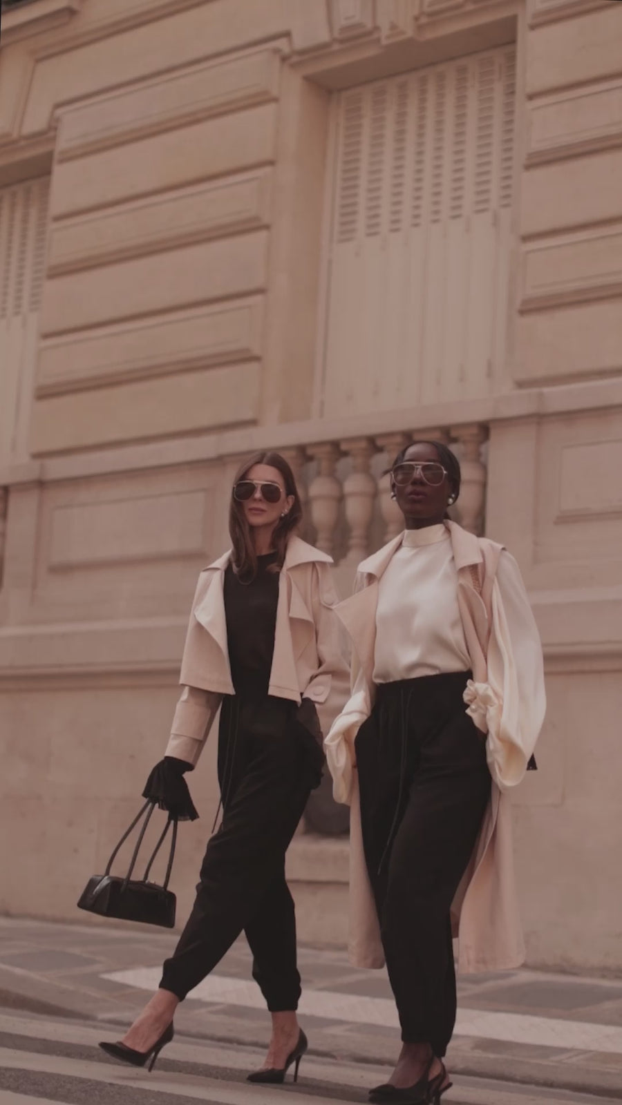 Black Soft Chic Trousers