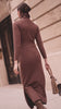 Brown Sweater Dress