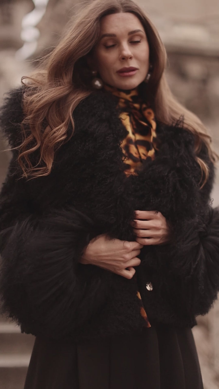 Leopard Marquise Blouse