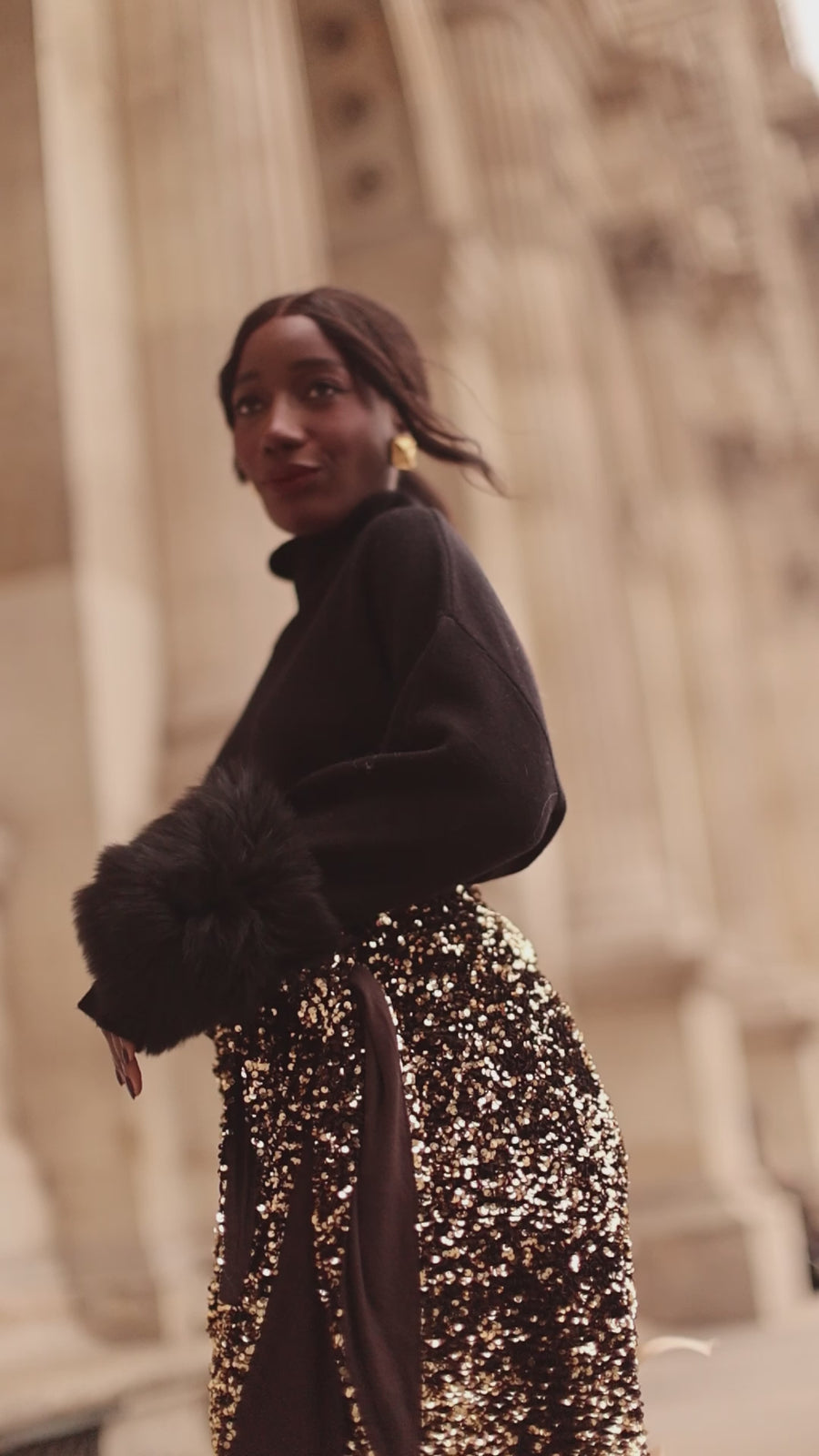 Black Montaigne Sweater