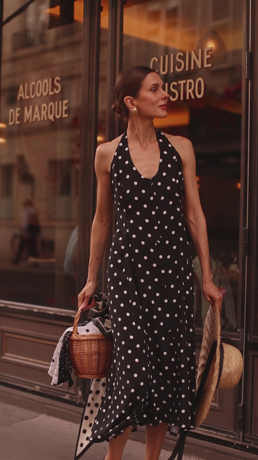 Polka Dot Halter Dress