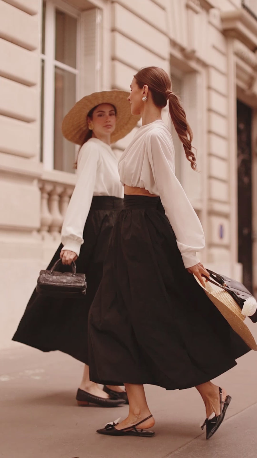 White Draped Blouse