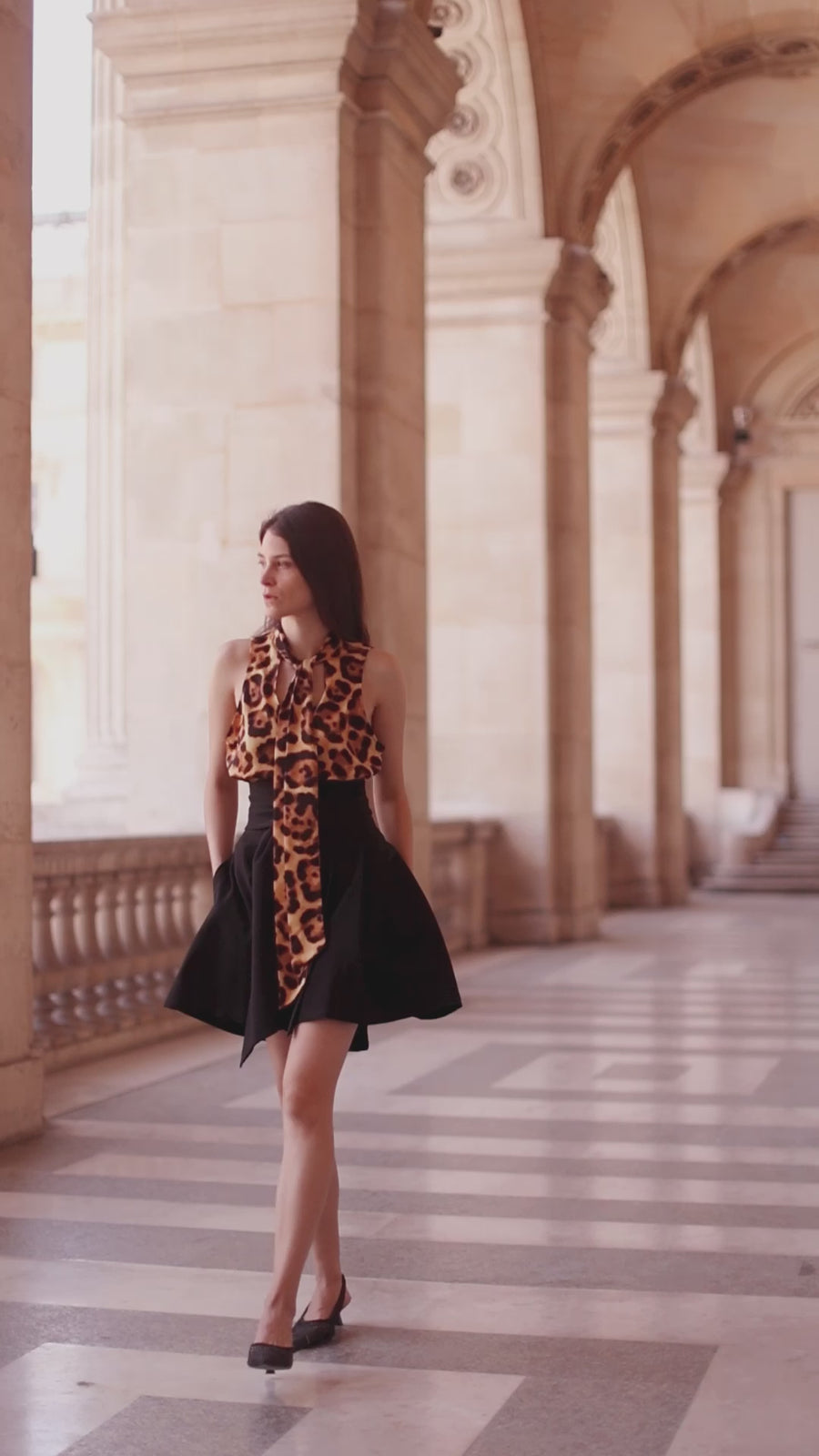 Leopard Marquise Blouse
