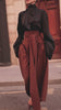 Brown Tailored Wrap Trousers