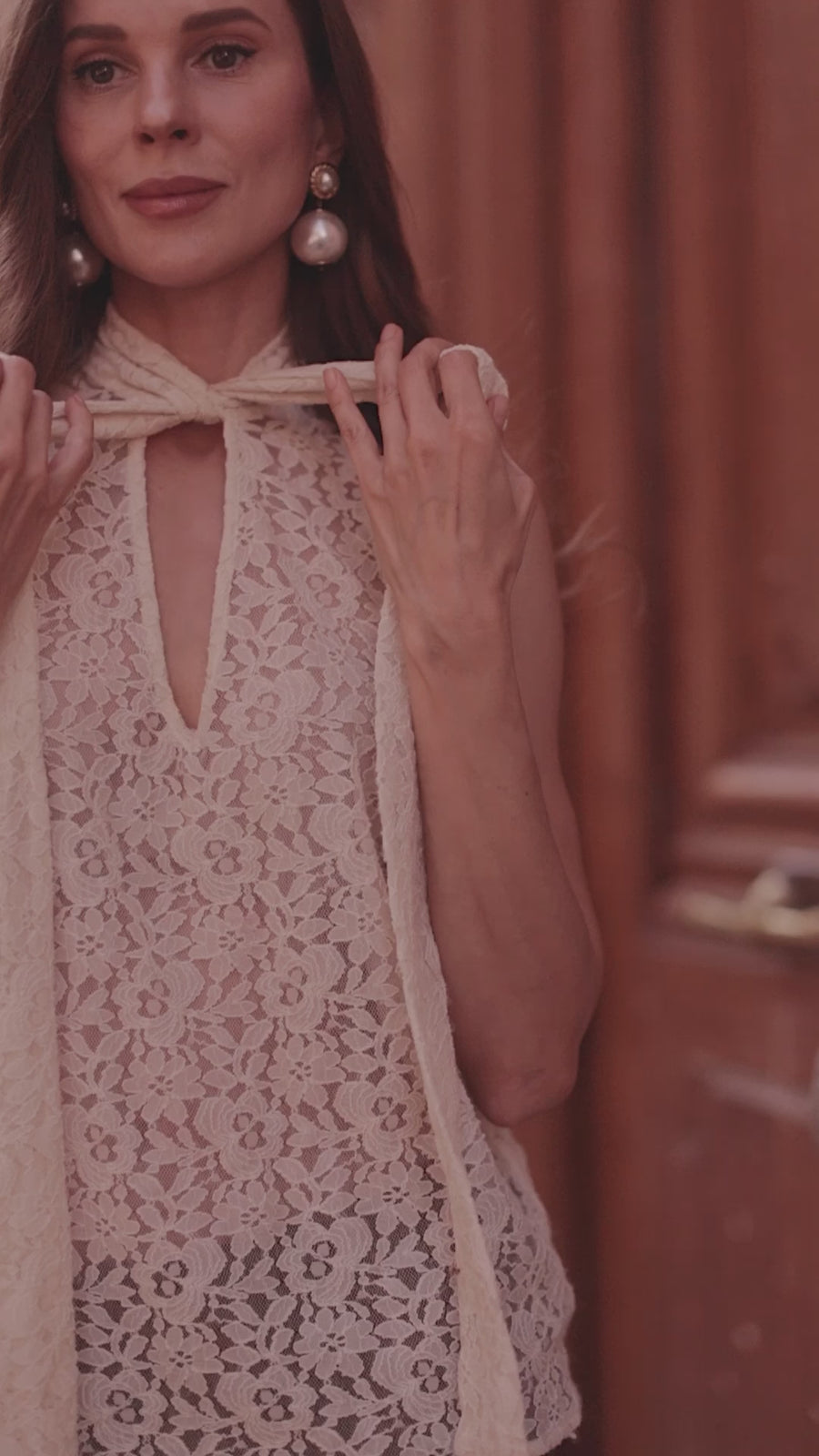 Marquise White Lace Blouse
