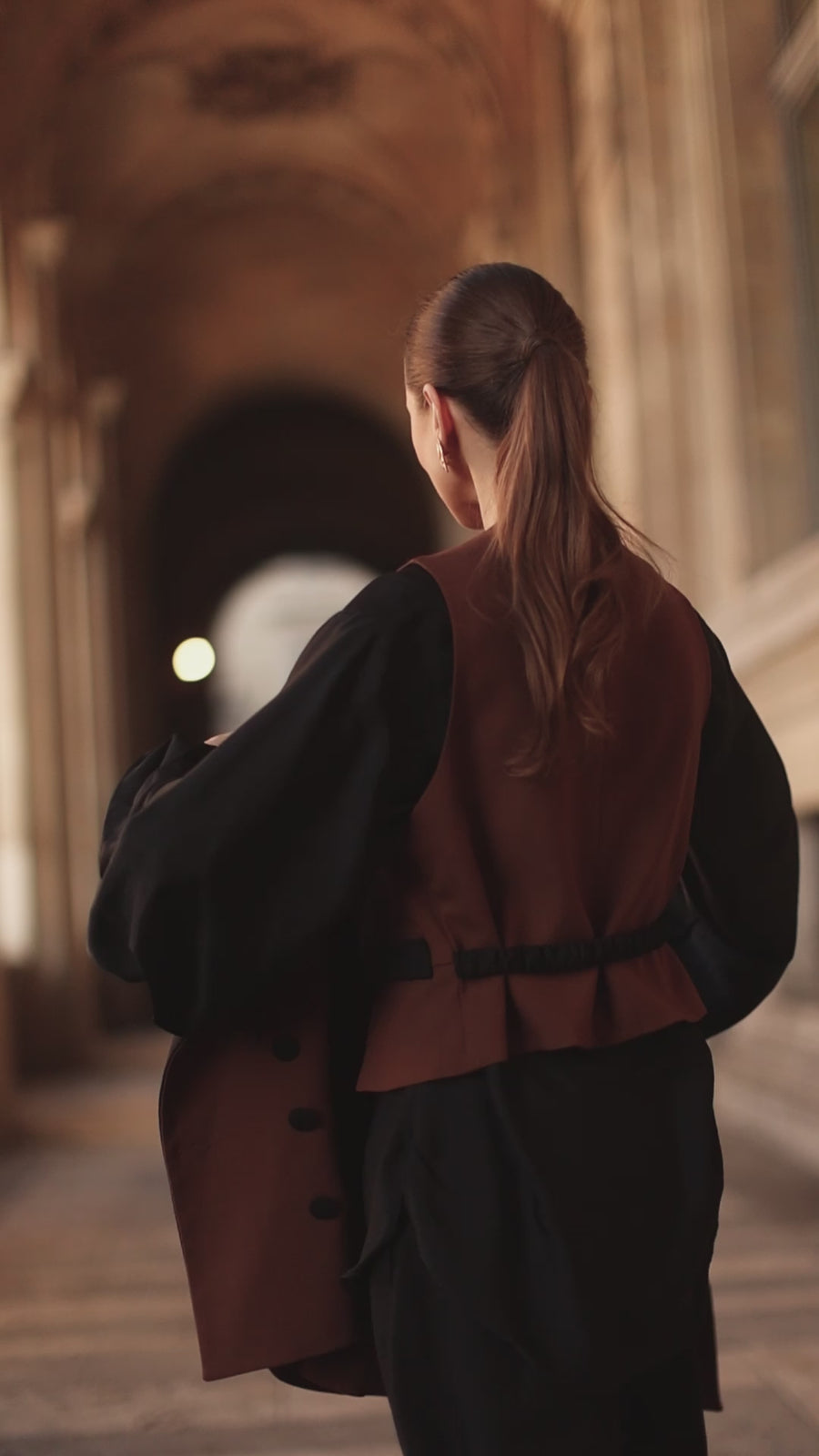 Work(Out) Black & Brown Waistcoat