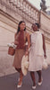 Beige Tweed Swing Dress