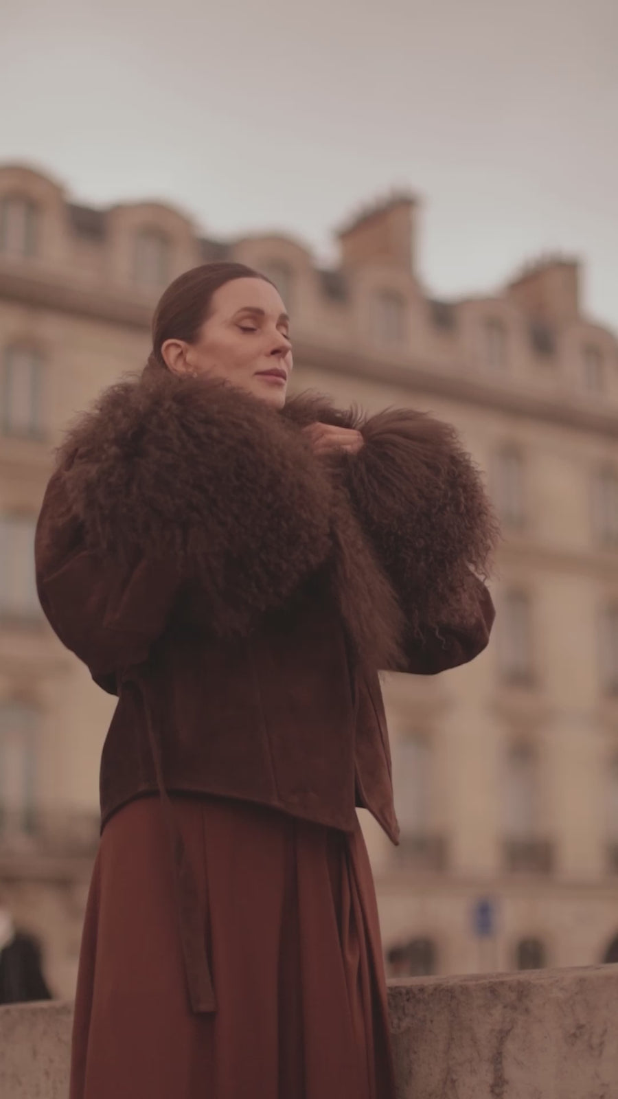 Chambord Brown Suede Coat