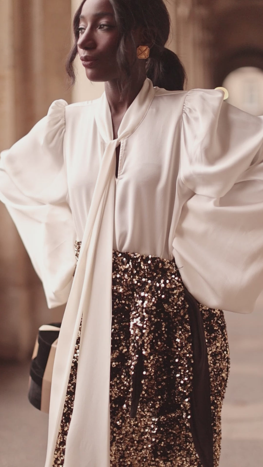 White Baroque Blouse