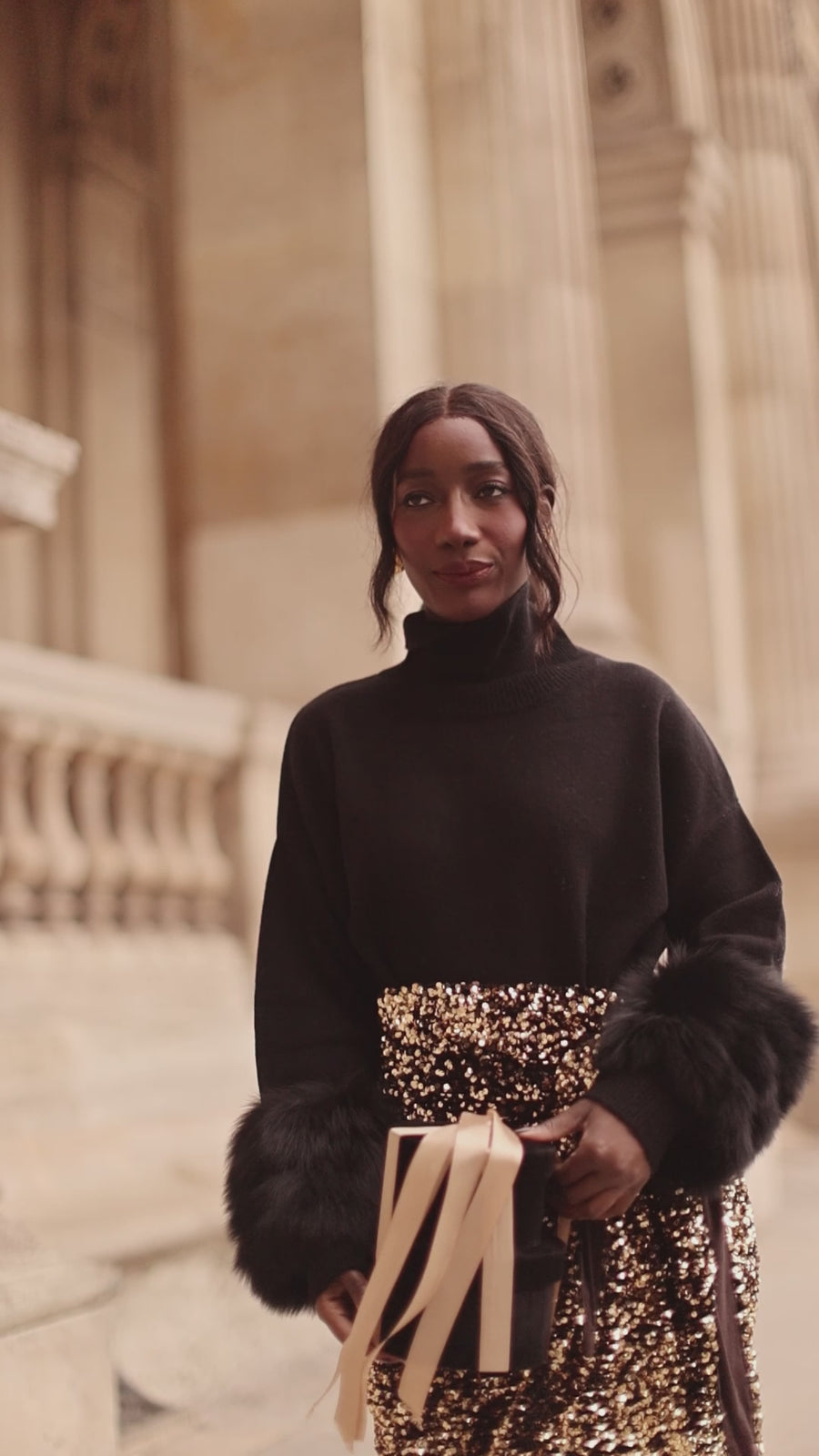 Black Montaigne Sweater