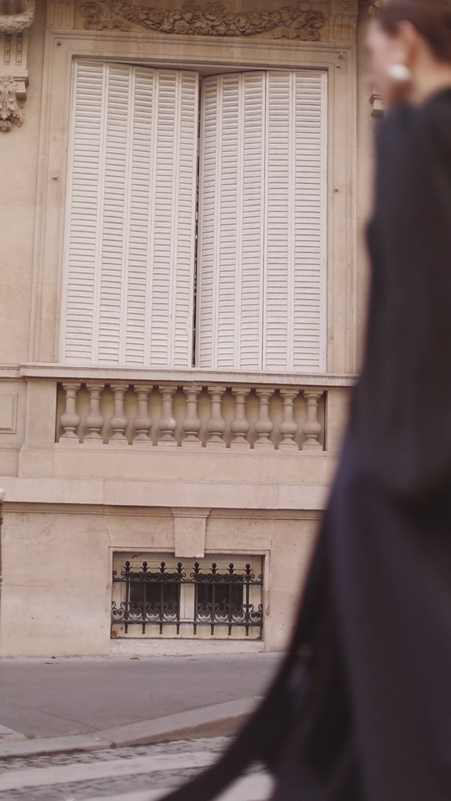 Navy Tailored Wrap Trousers