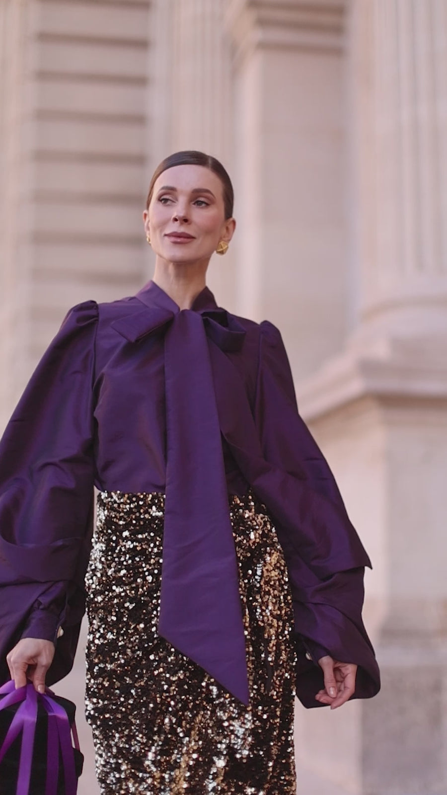 Purple Baroque Blouse