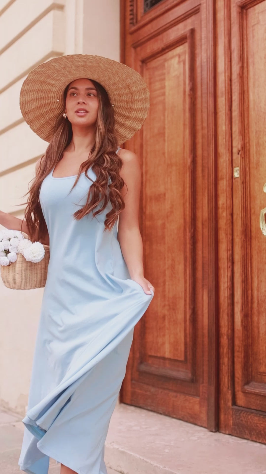 Blue Summer Swing Dress