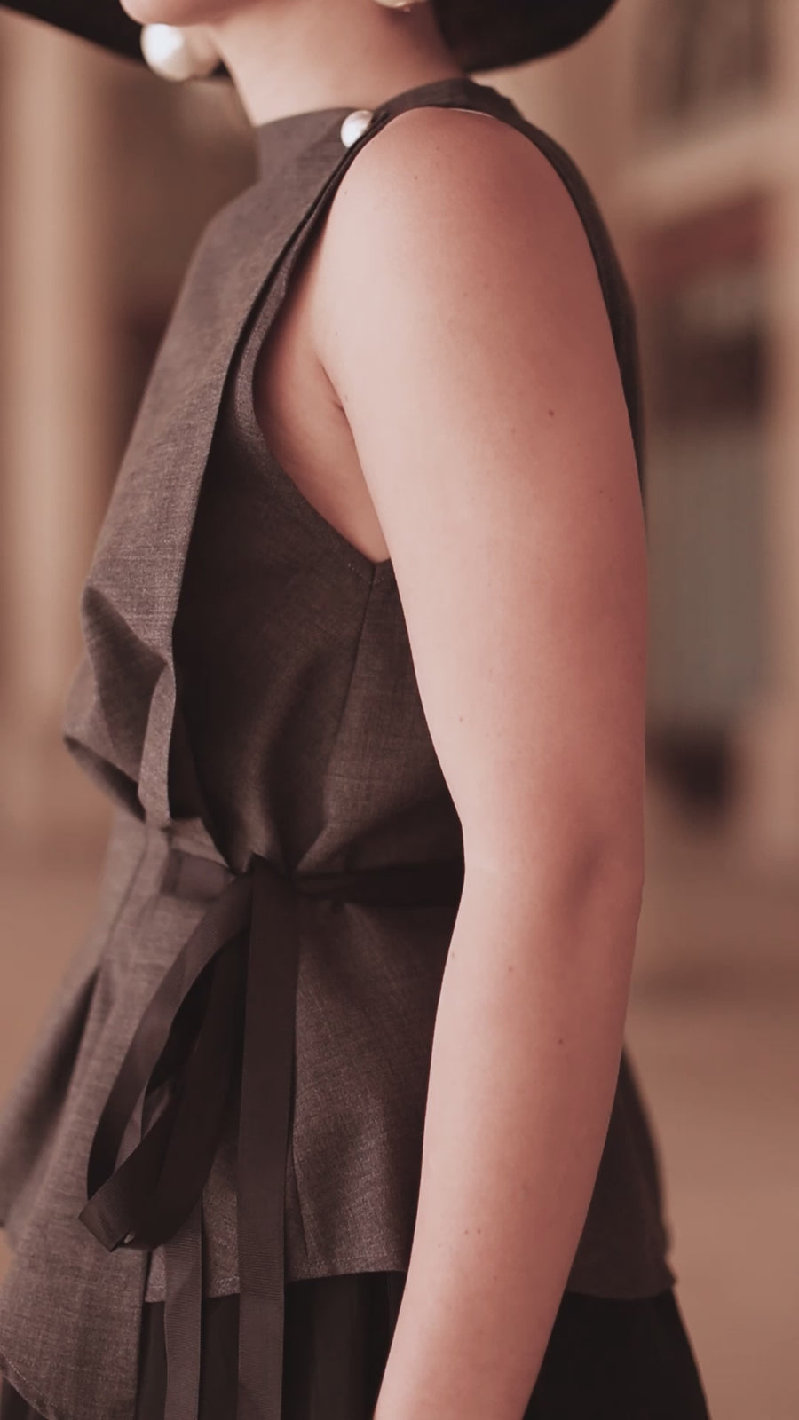 Grey Marl Orsay Blouse