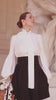 White Foulard Silk Blouse