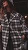 Black Tartan Swing Coat