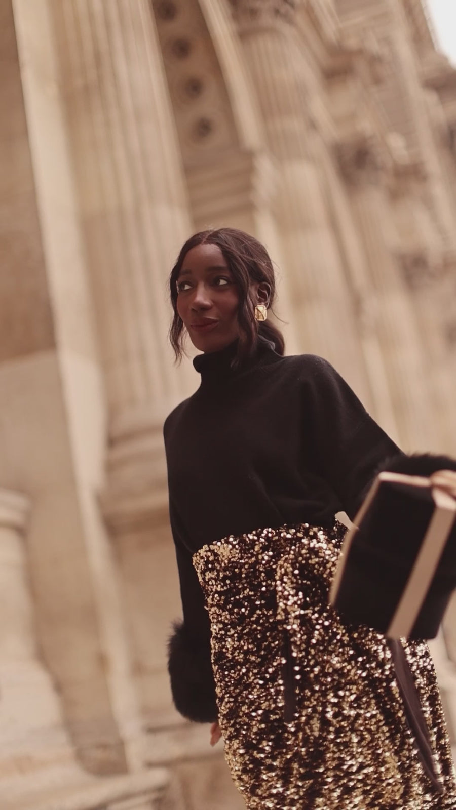 Black Montaigne Sweater