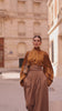 Caramel Baroque Blouse