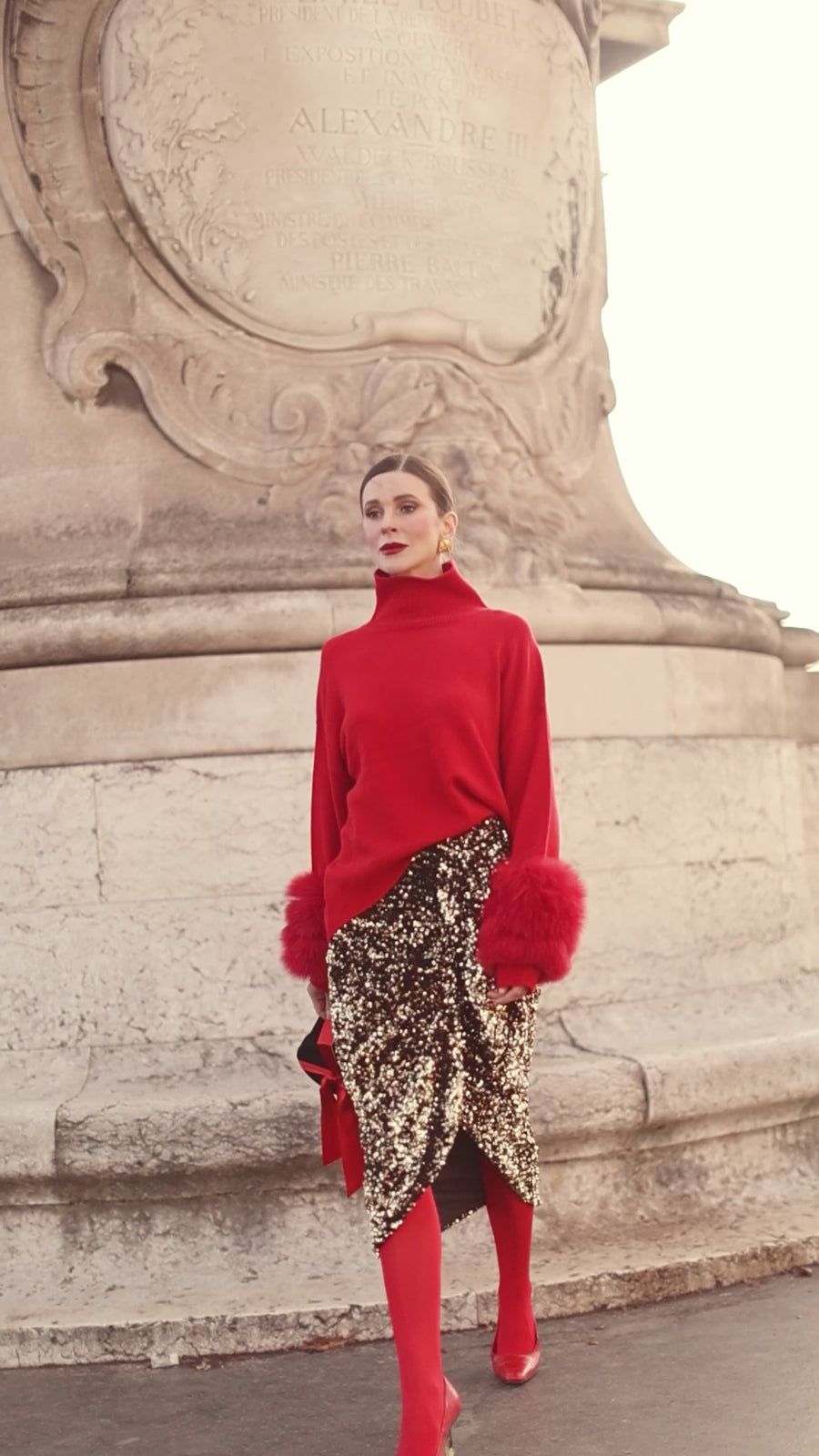 Red Montaigne Sweater