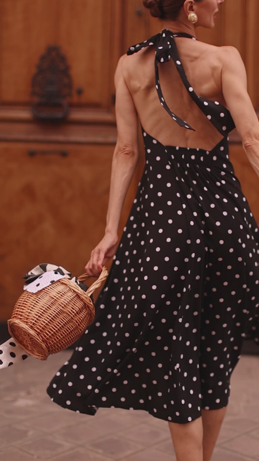 Polka Dot Halter Dress