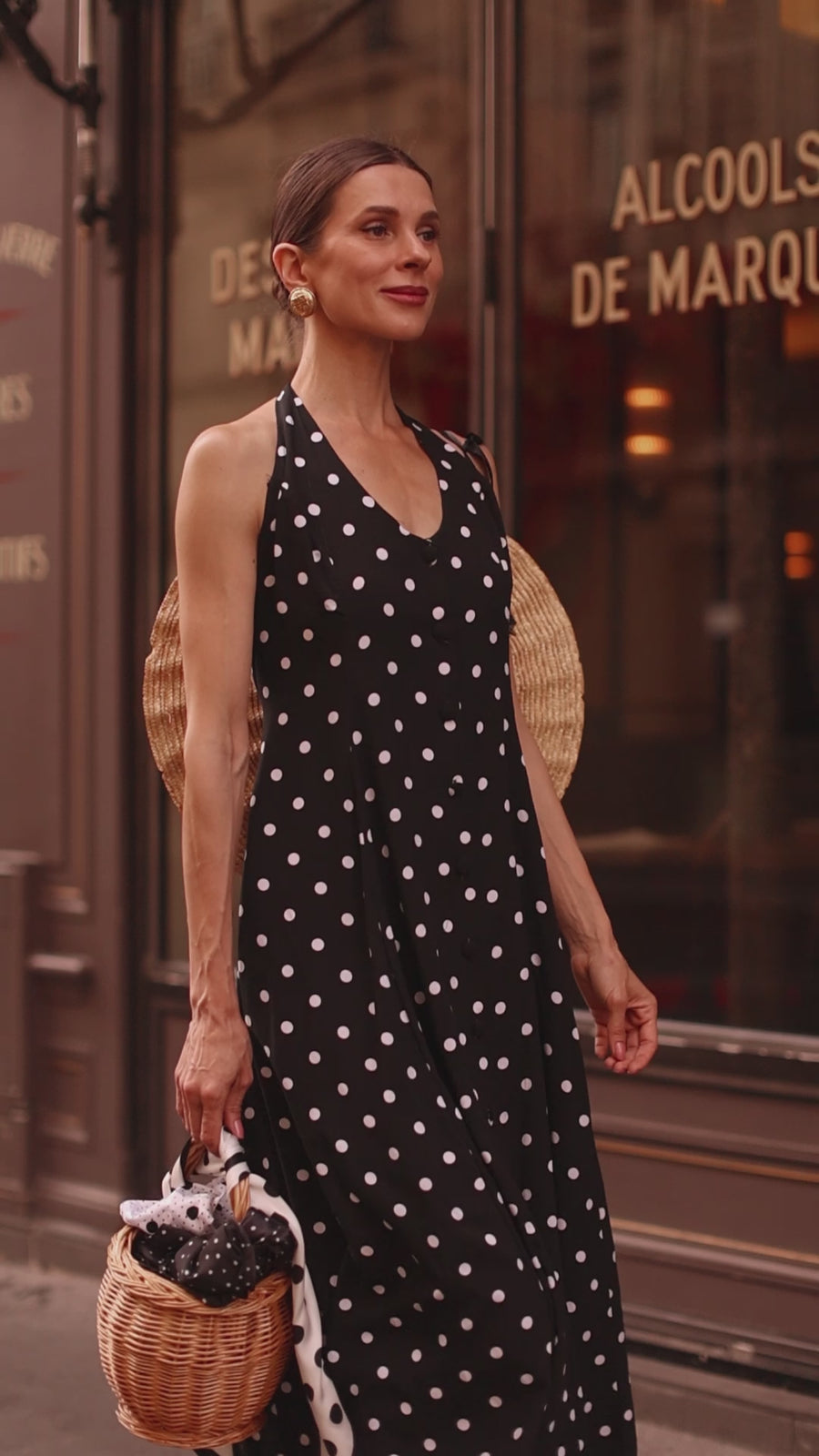 Polka Dot Halter Dress