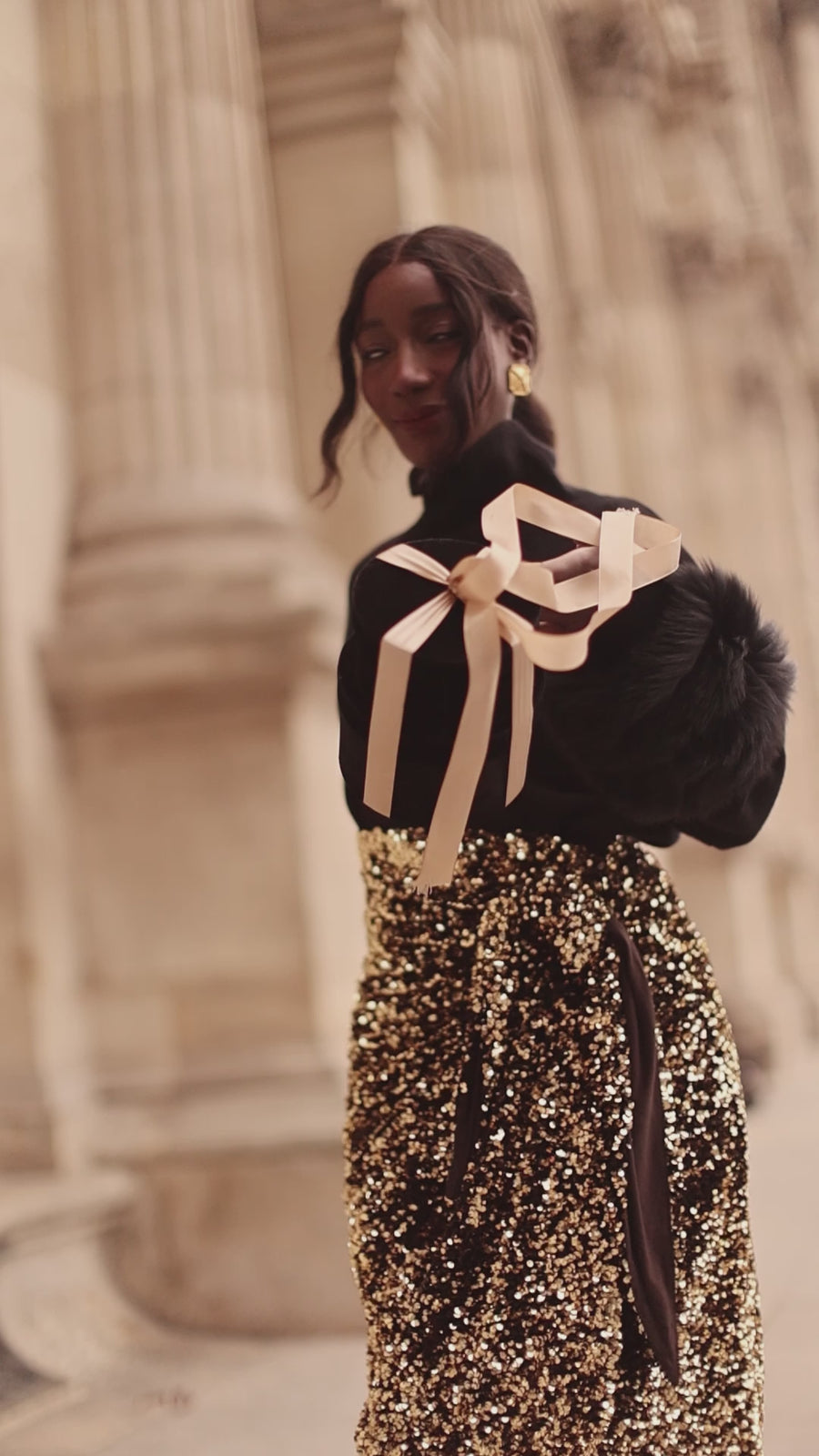 Black Montaigne Sweater