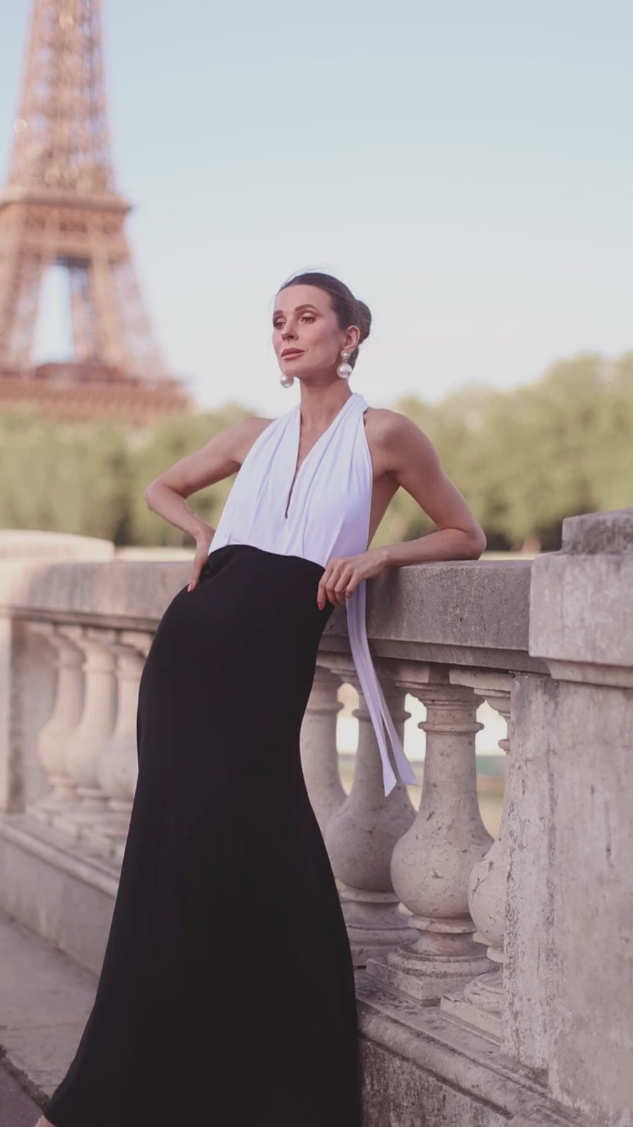 Draped Halter Dress