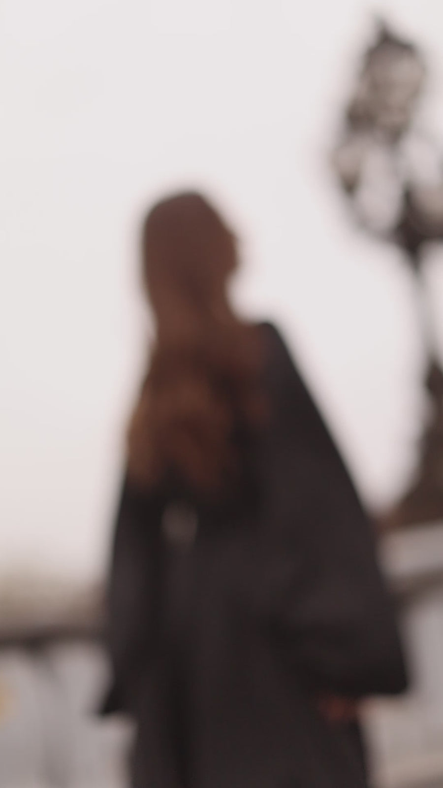 Black Satin Baroque Dress