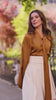 Caramel Baroque Blouse