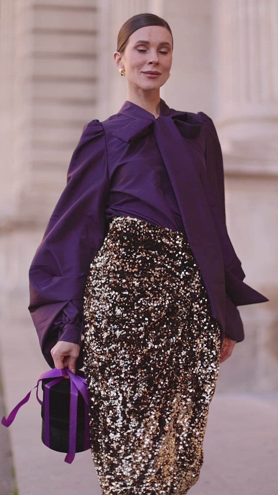 Purple Baroque Blouse