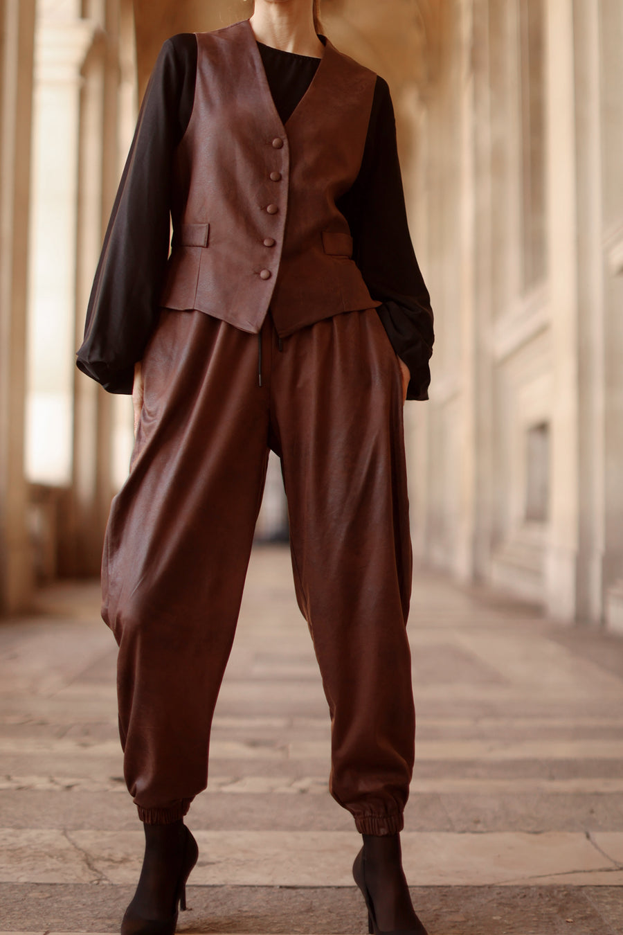 Work(Out) Brown Leather Set