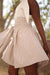 Brown French Stripe Wrap Shorts 