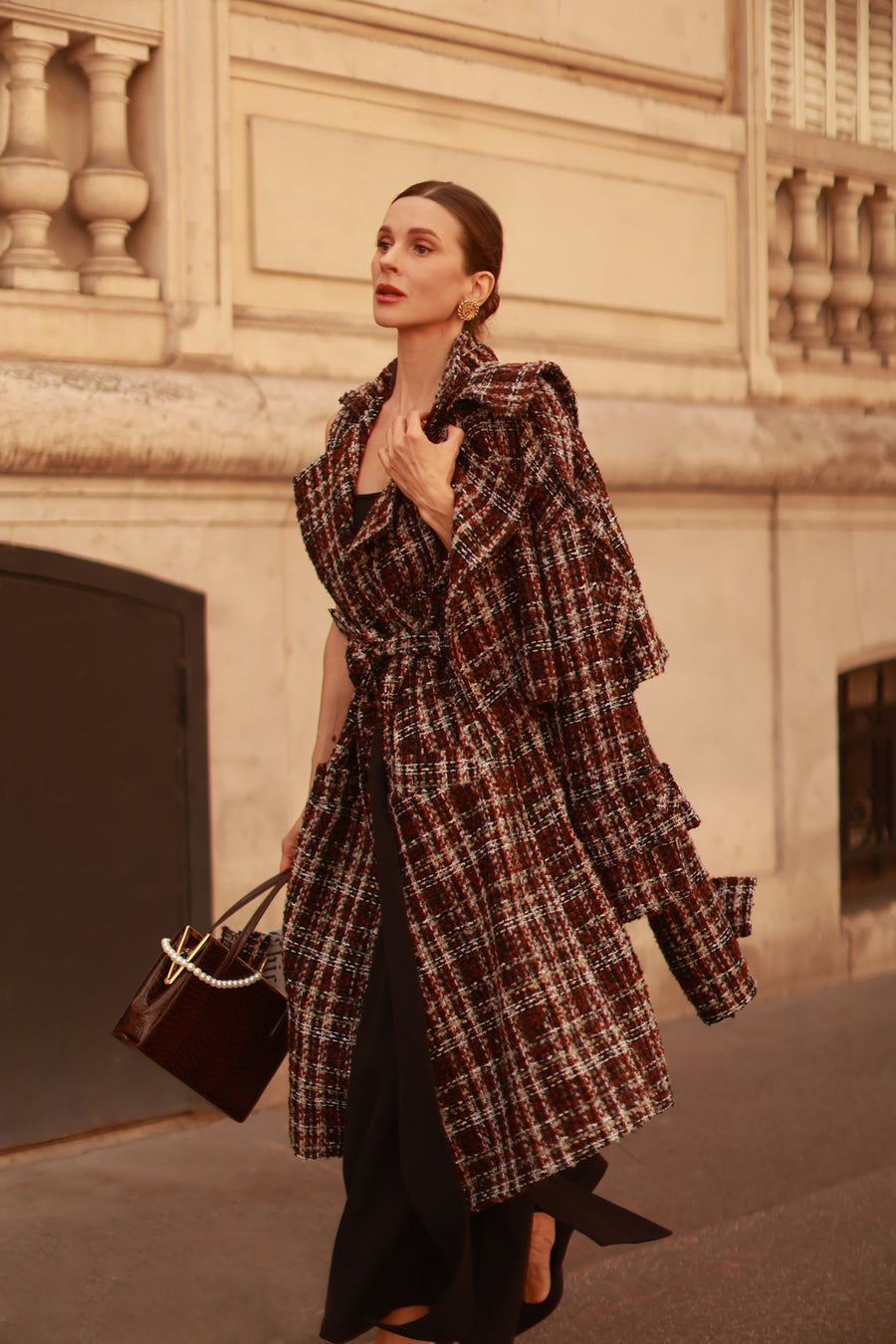 Autumn Tweed French Trench