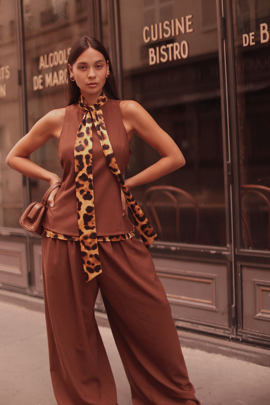 Leopard Marquise Blouse