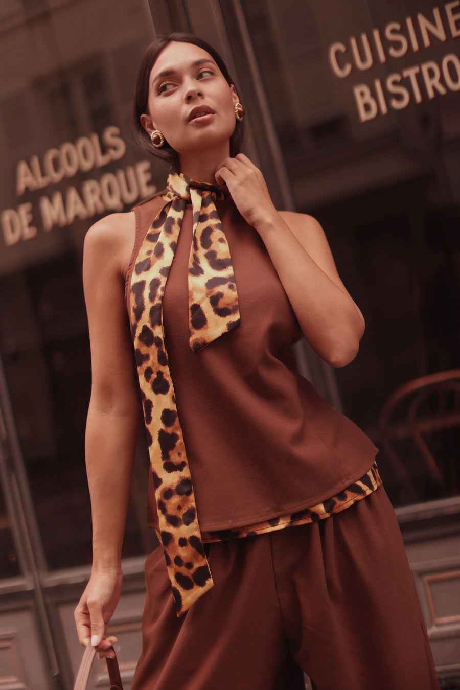 Leopard Marquise Blouse