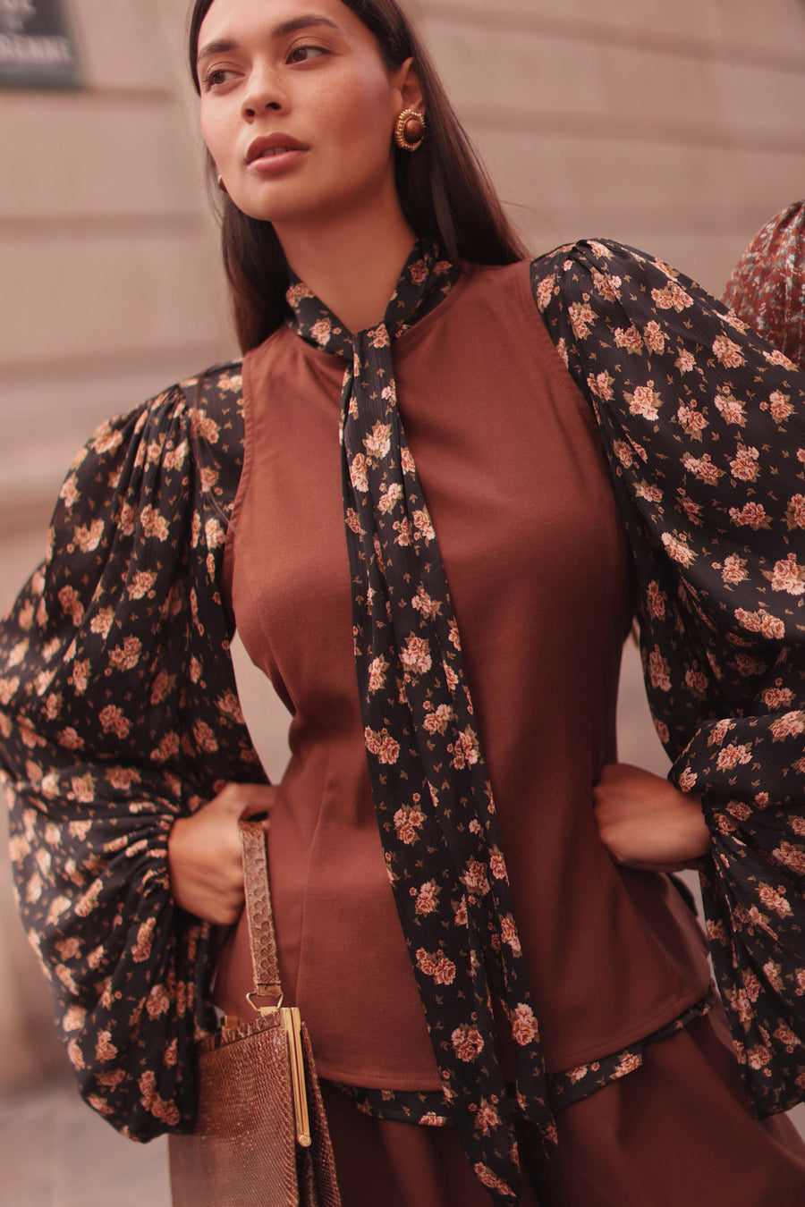 Paris Floral Rococo Blouse